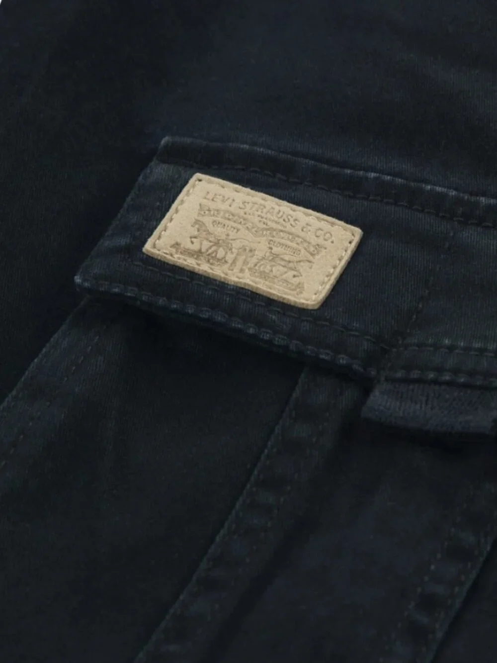 NEW Levi's Boys Twill Cargo Shorts Size 20 Black School Uniform Cotton 98% cotto